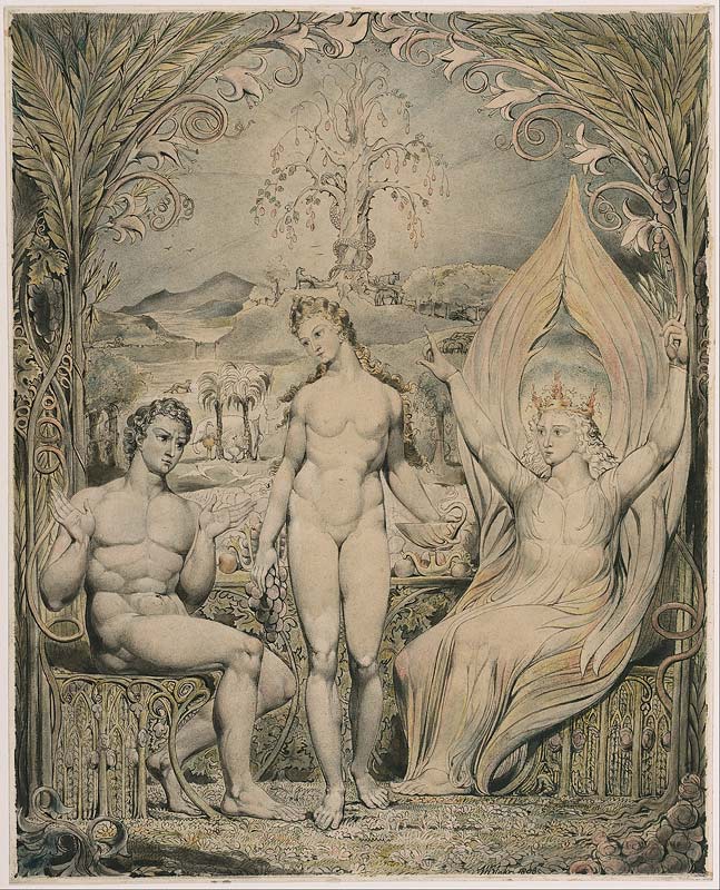Raphael ermahnt Adam und Eva
