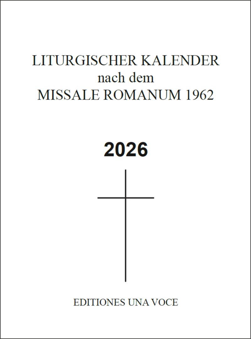 Das Titelblatt des Buches mit der Aufschrift „Liturgischer Kalender nach dem Missale Romanum 1962“