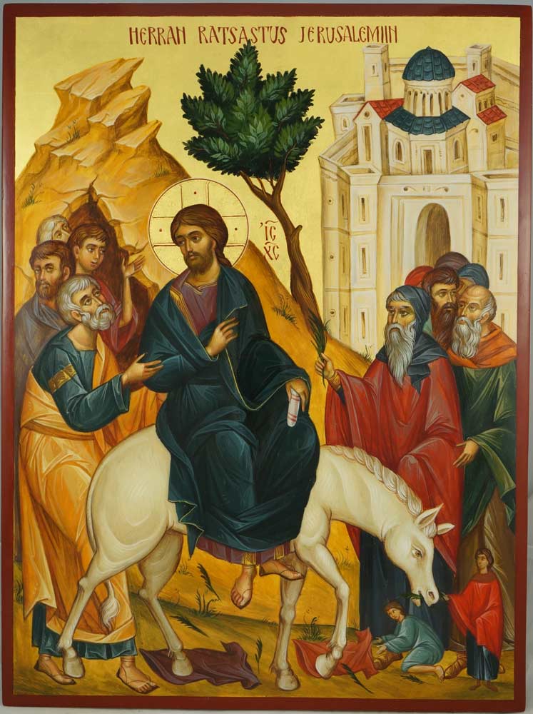 Die Szene aus dem Evangelium im Ikonenstil<br>Bild: Von der Website der ROCA Alttext