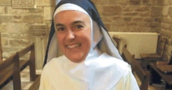 Schwester Marie Ferréol in besseren Tagen im Ordenskleid in einem Film der Gemeinschaft. <br>Bild: Screenshot Youtube, https://cruxnow.com