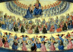 Bild: Wikimedia, Gemeinfrei, Ausschnitt aus Francesco Botticini, Assumptio Mariae, 1474